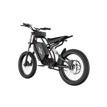 Black electric bike Freego Nova 3 on a white background