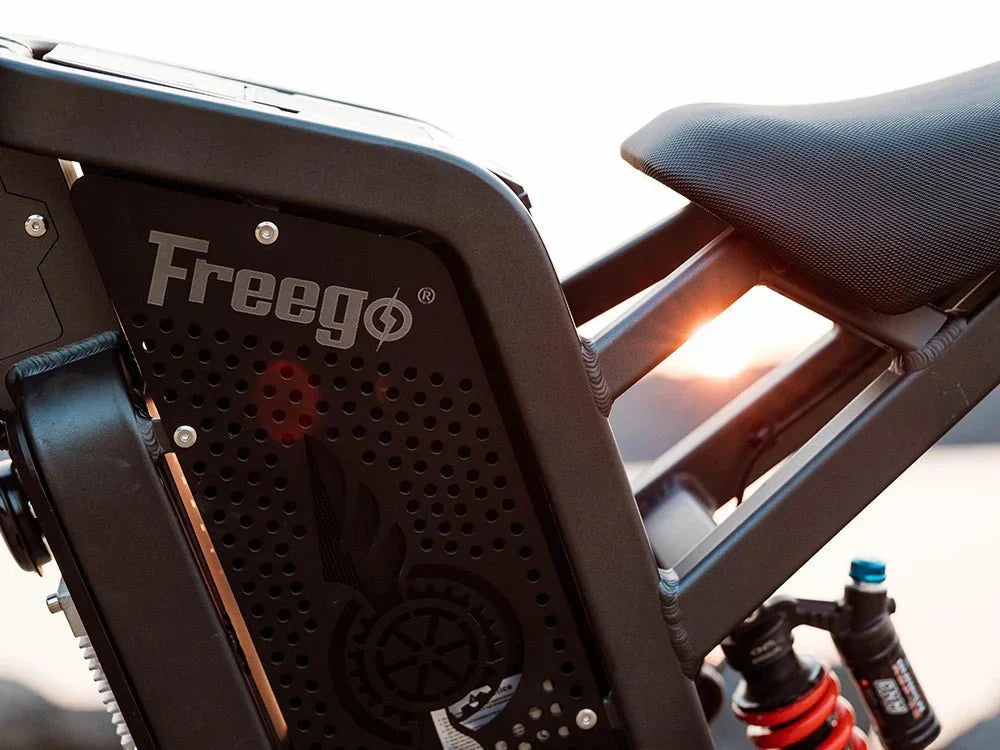 Freego X2 Pro All-Terrain Dirt eBike Seat and Battery