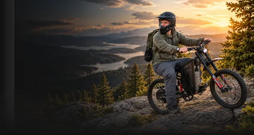 Freego Black Friday 2026 freego-electric-dirt-bike-mountain-sunset-mobile-banner.webp