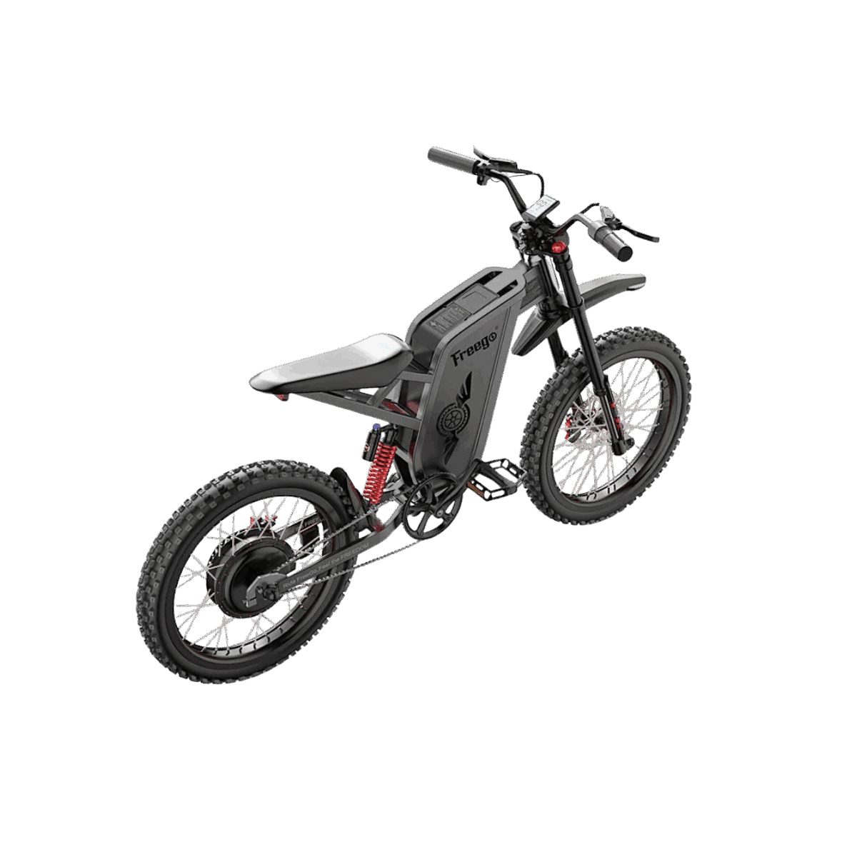 Electric bike on a gray background